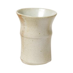 Midcentury White Porcelain Ceramic Vase by Elisabeth Joulia La Borne, 1970