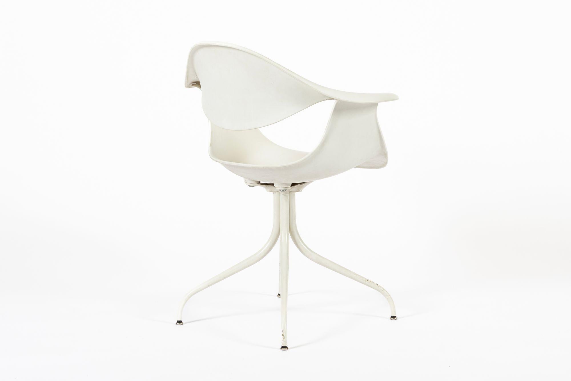 Chaise Swag du milieu du siècle par George Nelson pour Herman Miller Bon état - En vente à Detroit, MI