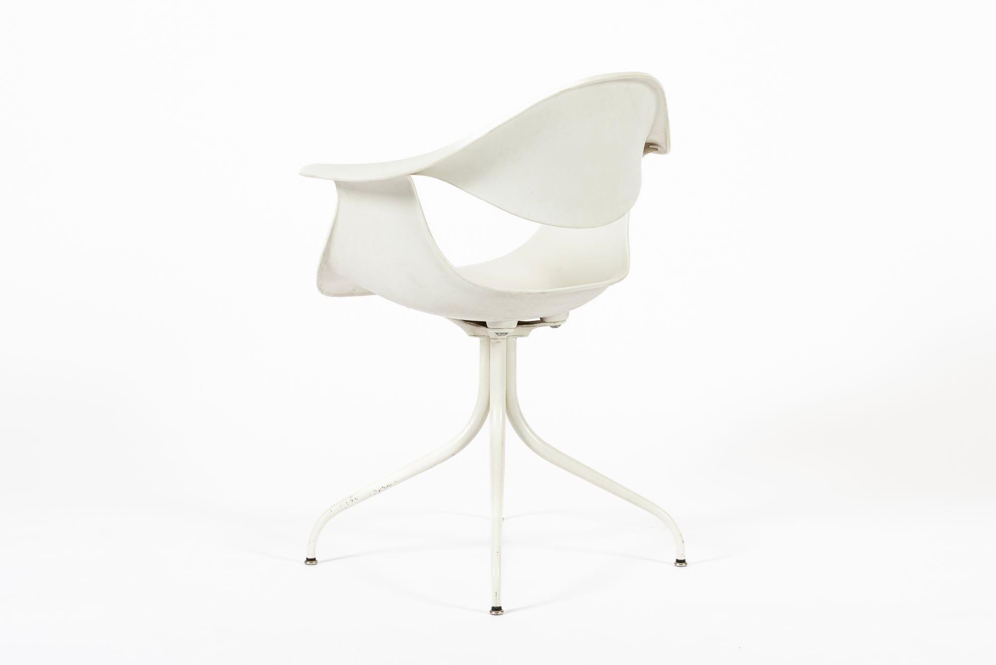 XXIe siècle et contemporain Chaise Swag du milieu du siècle par George Nelson pour Herman Miller en vente