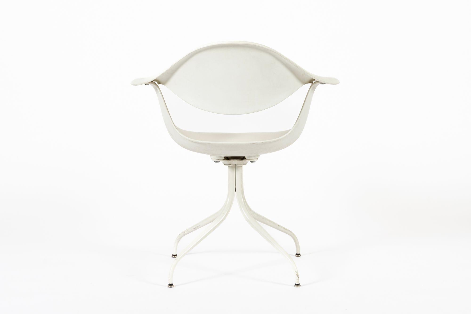 Acier Chaise Swag du milieu du siècle par George Nelson pour Herman Miller en vente