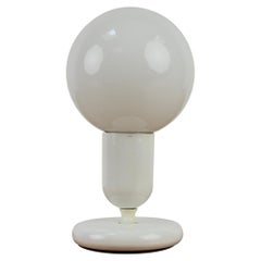 Retro Mid-Century White Table Lamp, 1970's