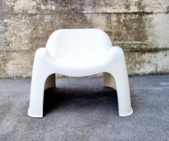 Midcentury White Toga Chair by Sergio Mazza for Artemide, Italy, 1960s