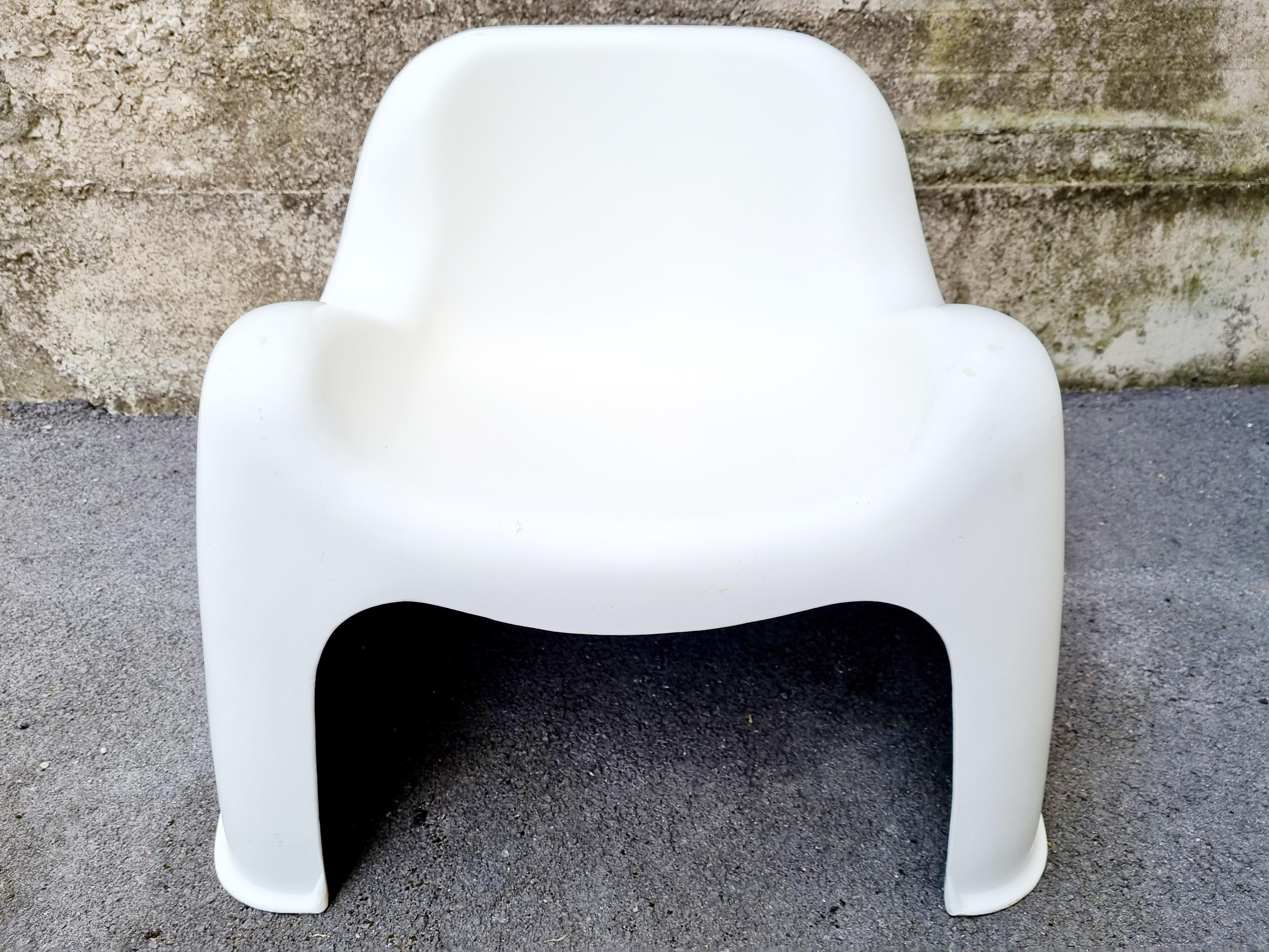 Italian Midcentury White Toga Chair by Sergio Mazza for Artemide, Italy, 1960s For Sale