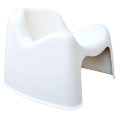 Mid Century White Toga Chair by Sergio Mazza for Artemide, Italy, 1960s