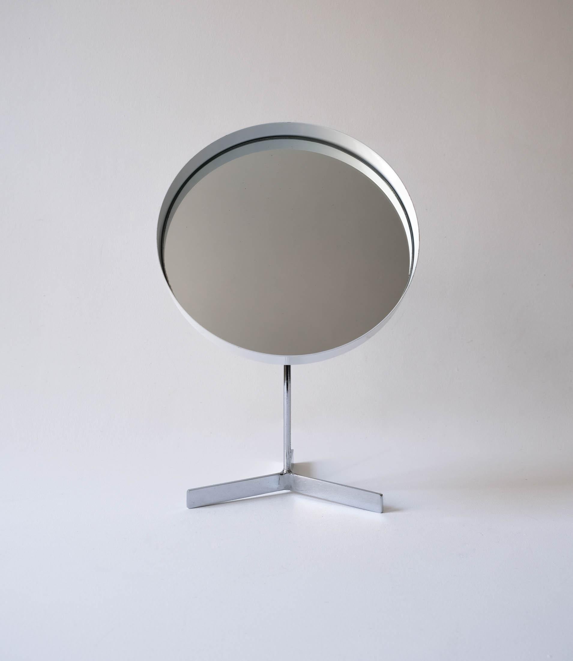 Mid-Century White Vanity Table Mirror by Durlston Designs, c.1960s 4