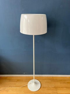 Lampada da terra Willem Hagoort bianca di metà secolo, anni '70