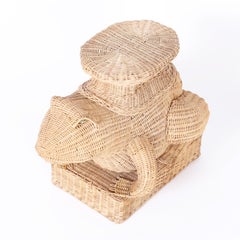 Midcentury Wicker Frog Stand or Seat