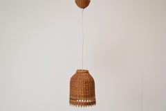 Mid-Century Wicker Pendant from Uluv, 1960´s
