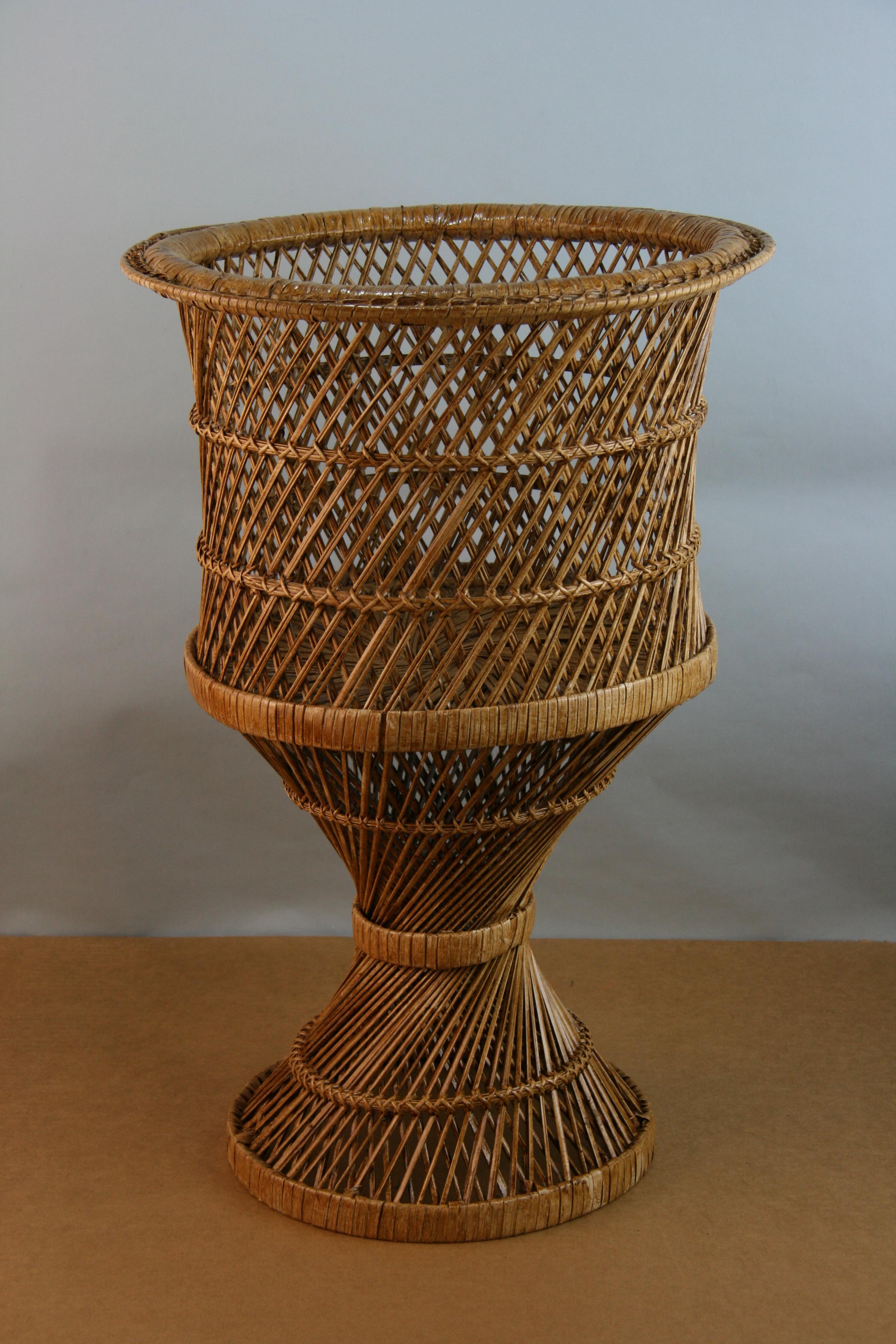 3-717 Hand woven plant stand.
Overall dimensions 15.5