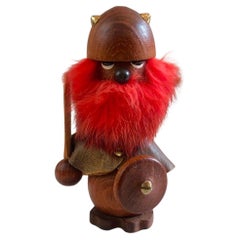 Mid-Century Wild Red Bearded Sallingboe Viking from Teak Hans Bolling, Denmark