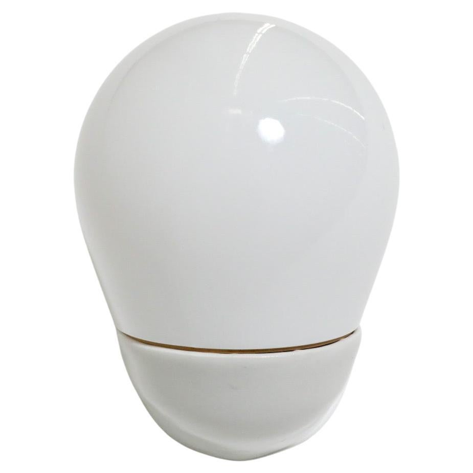 Mid-Century Wilhelm Wagenfeld Angled Opaline Glass Wall Sconce