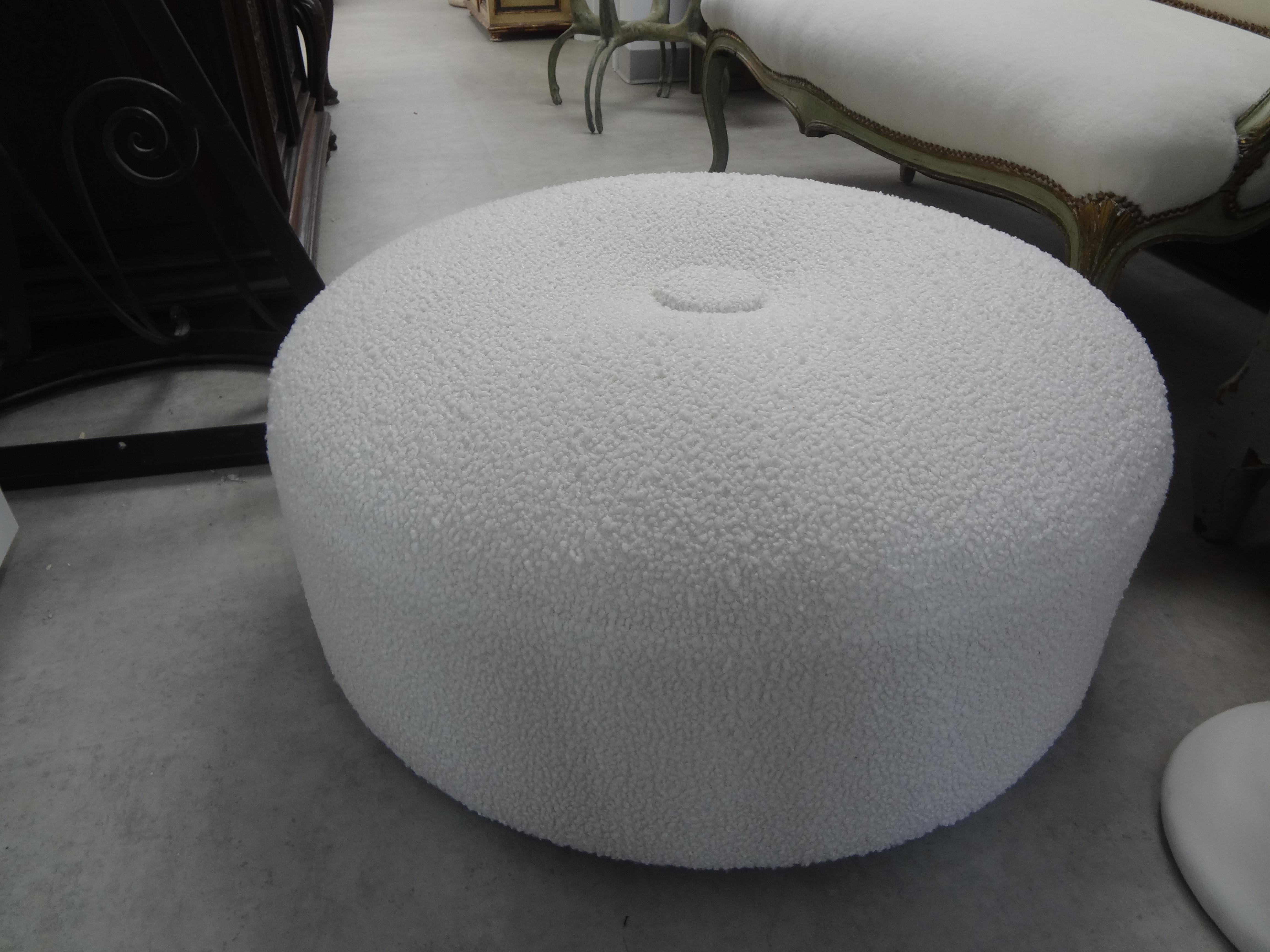 Midcentury Ottoman Pouf in the Style of William 