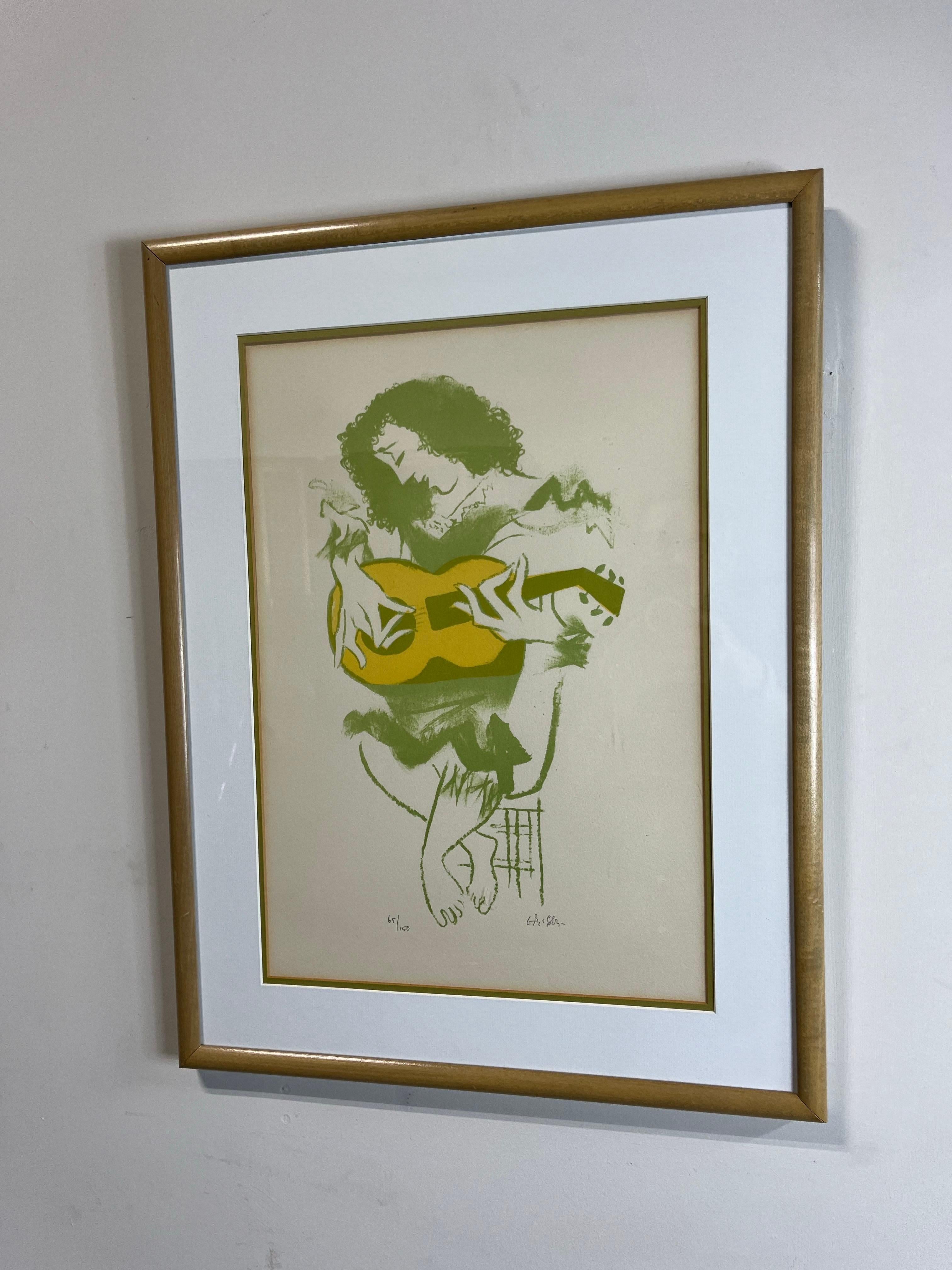 Litografía de mediados de siglo de William Gropper Moderno de mediados de siglo en venta