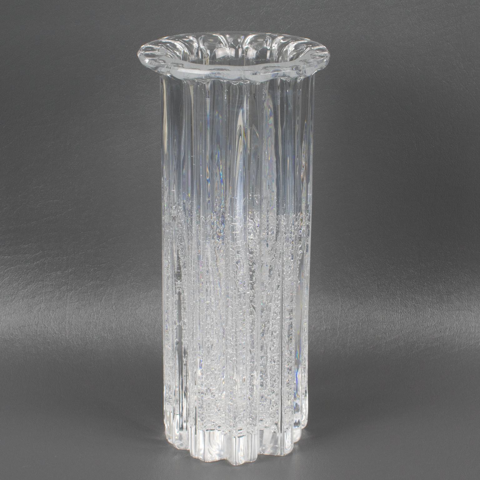 Mid-Century Modern Mid-Century Willy Johansson Art Glass Vase for Hadeland Norway For Sale