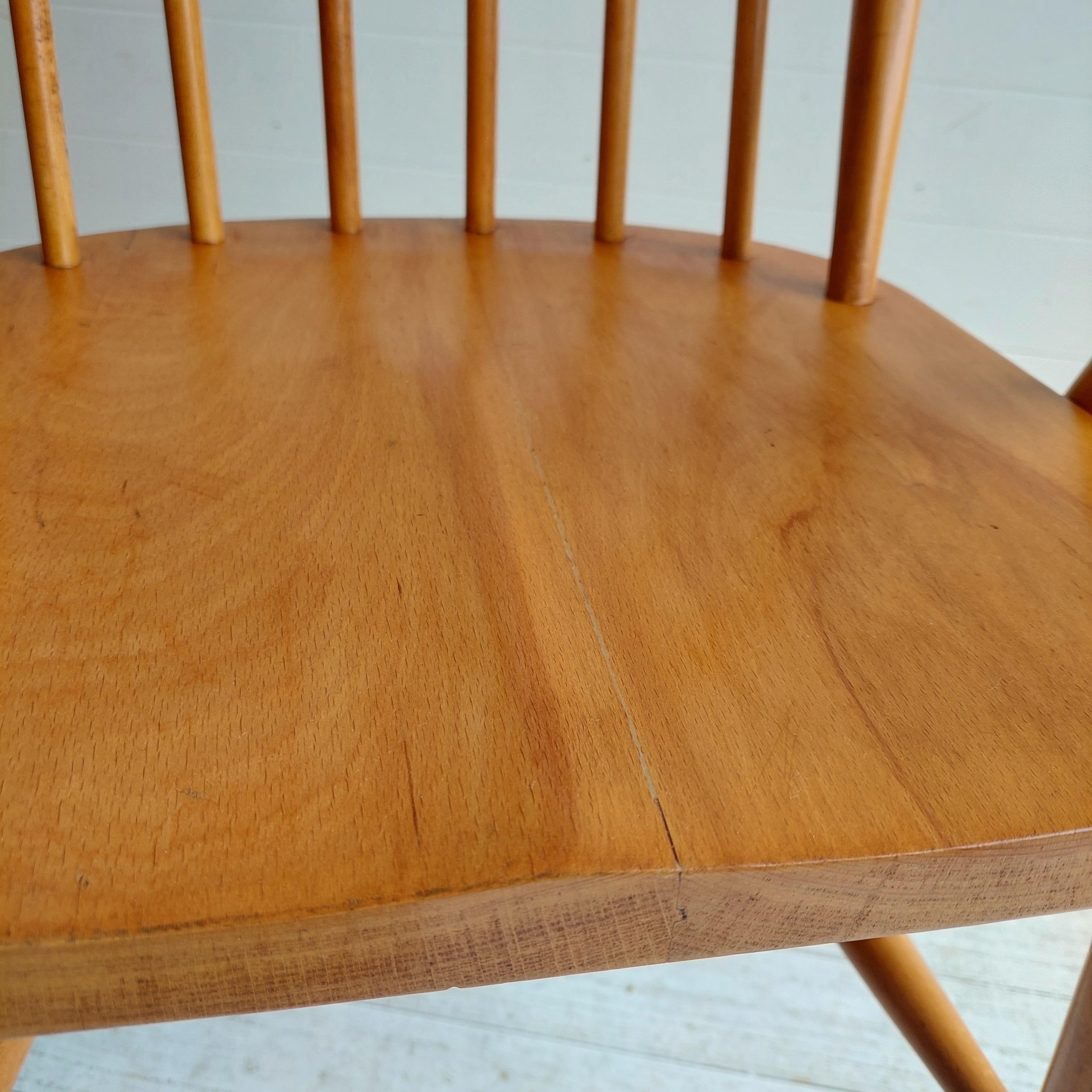 Mid Century Windsor Ercol Carver Chair Cc41 290 Model F182, 1940s 50s 9