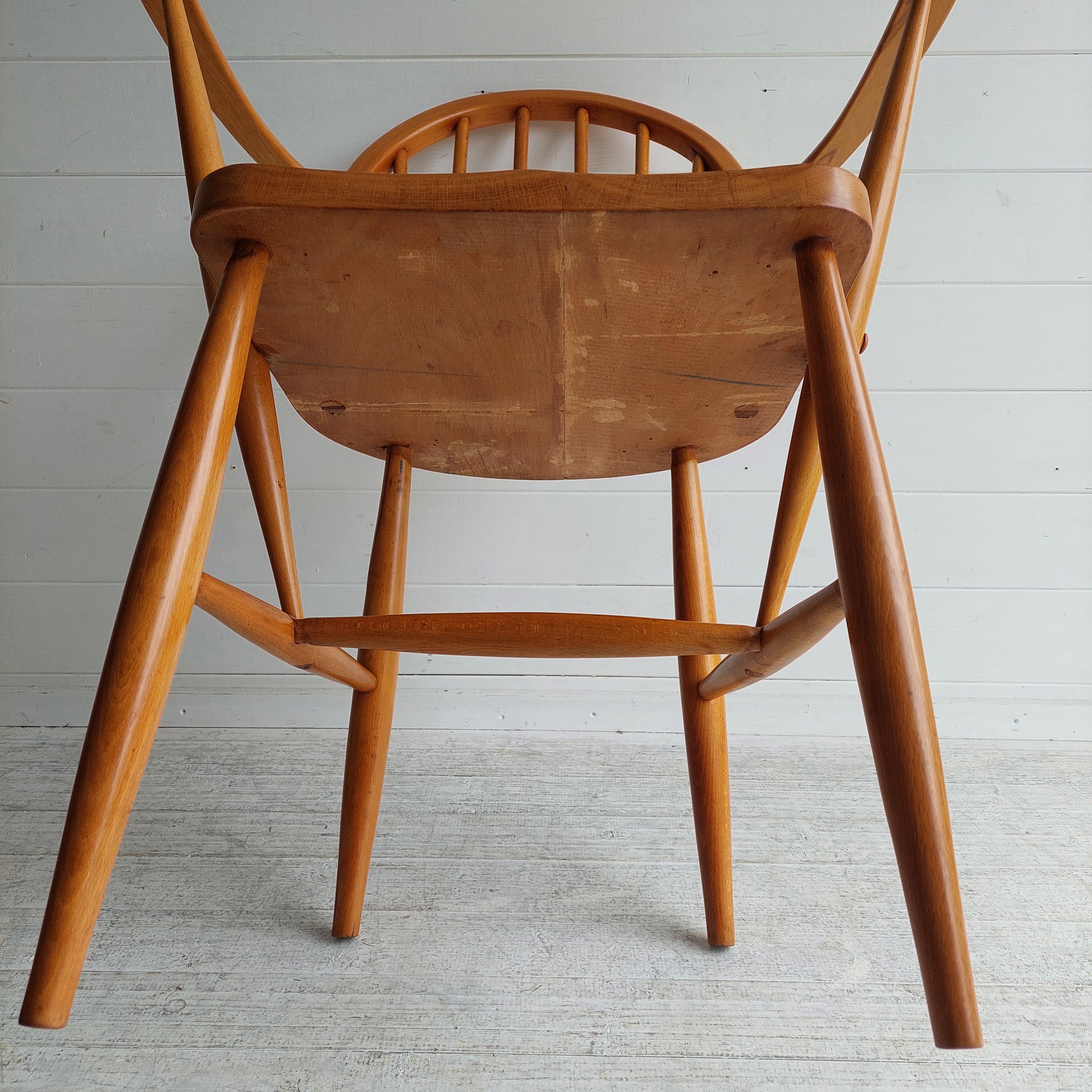 Mid Century Windsor Ercol Carver Chair Cc41 290 Model F182, 1940s 50s 10