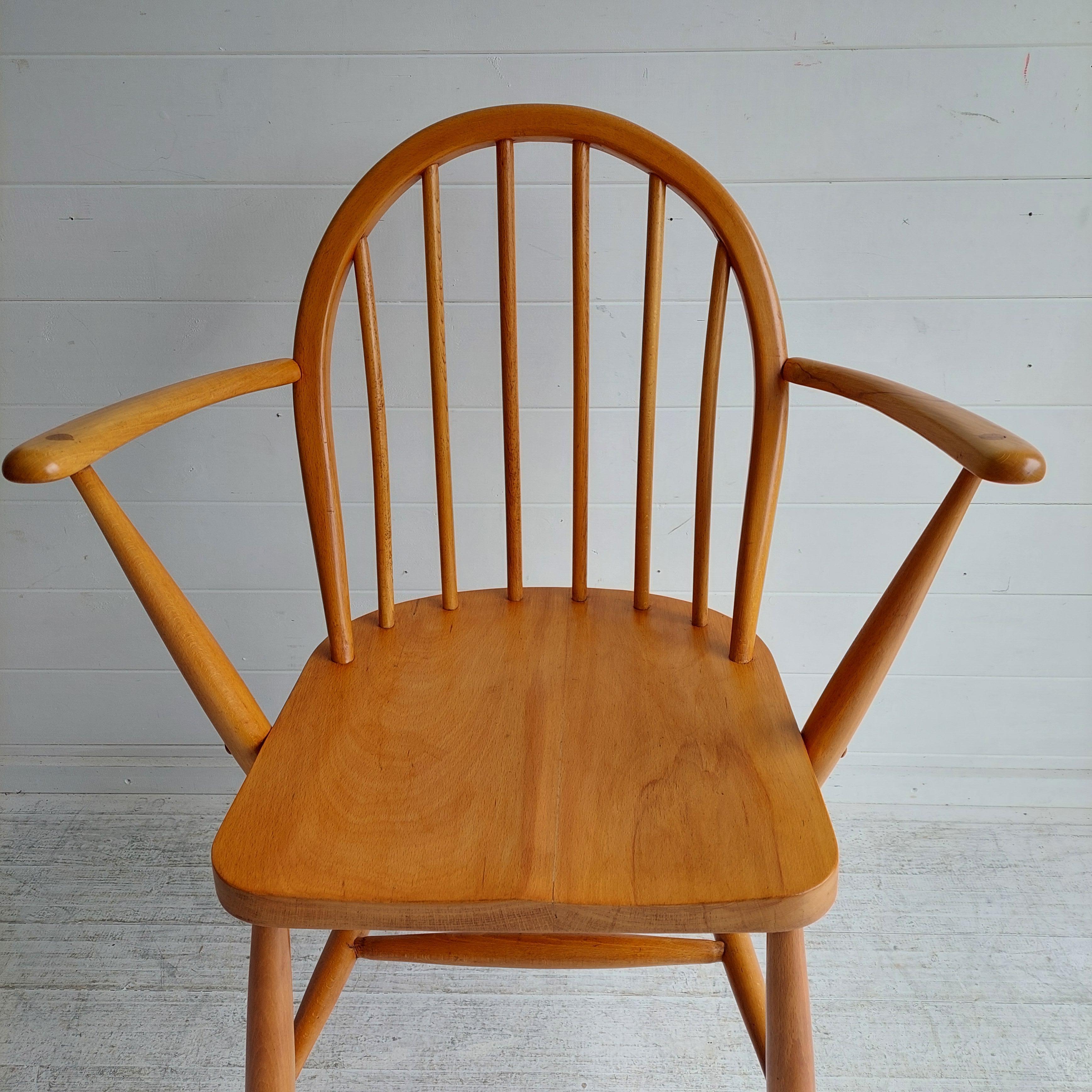 Mid-Century Modern Mid Century Windsor Ercol Carver Chair Cc41 290 Model F182, 1940s 50s