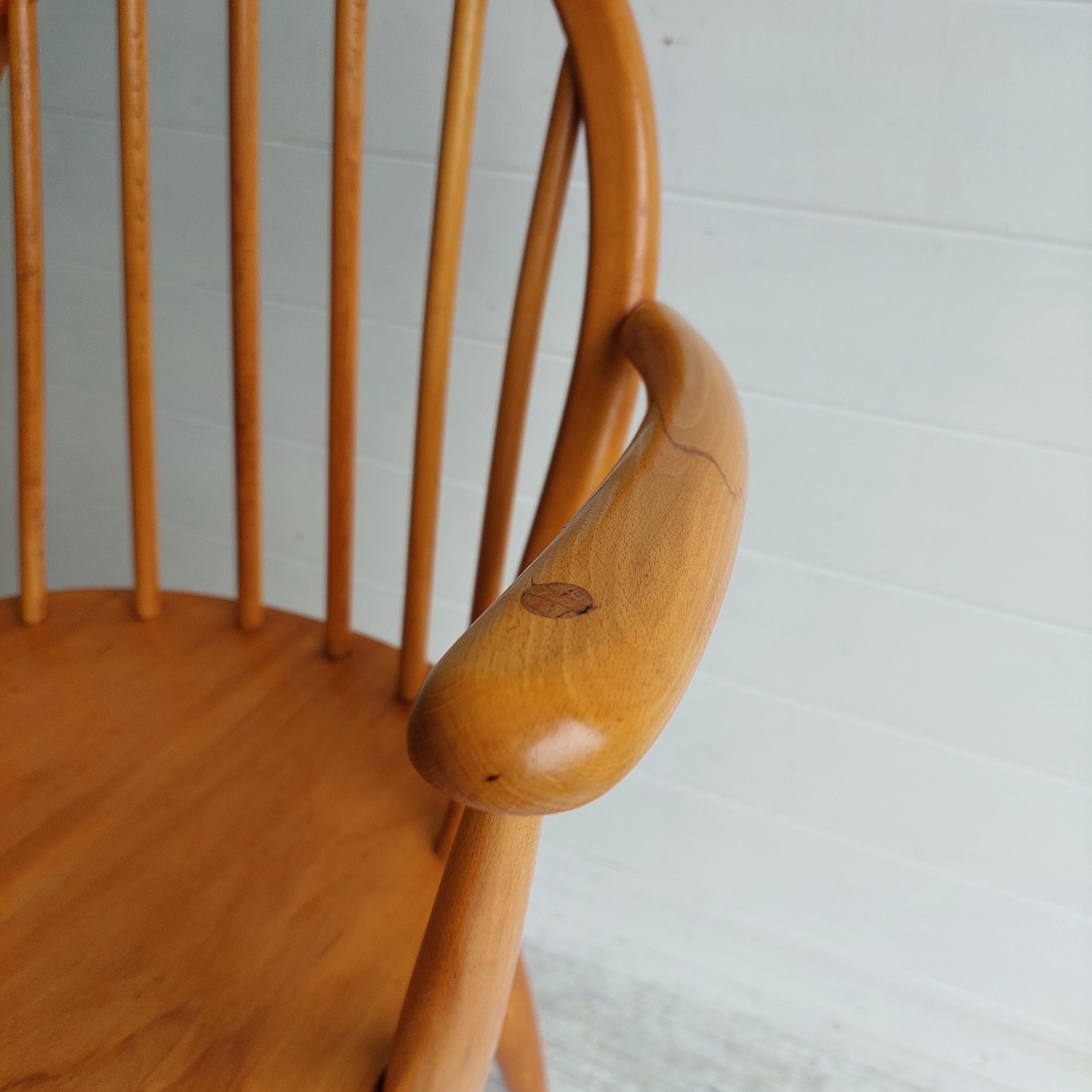 British Mid Century Windsor Ercol Carver Chair Cc41 290 Model F182, 1940s 50s