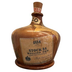 Mid Century Wine Bottle Decanter Poker Chip Caddy