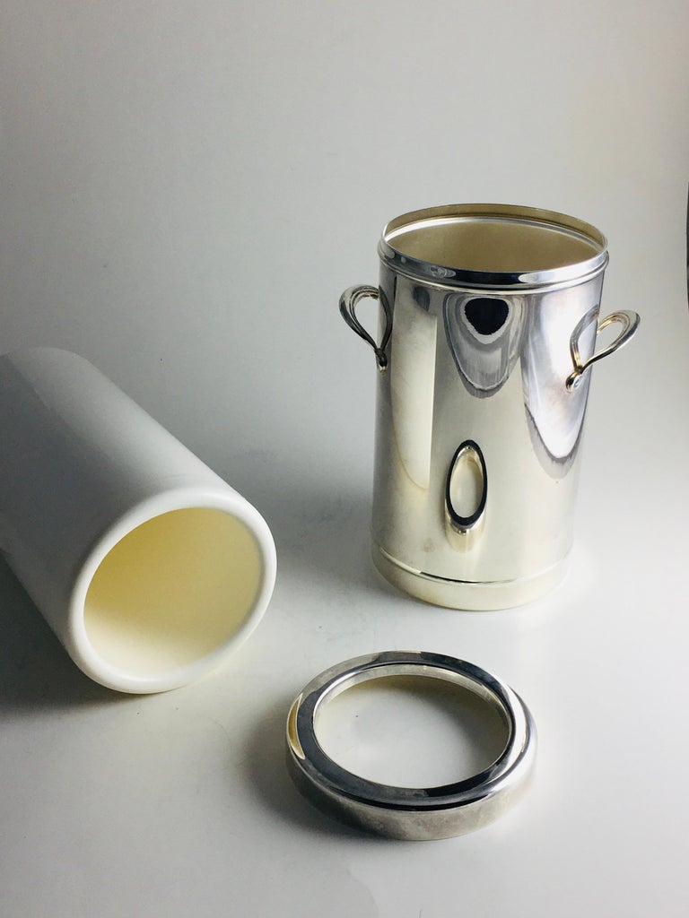 MidCentury Wine Cooler Bucket in Chrome 1960s For Sale at 1stDibs