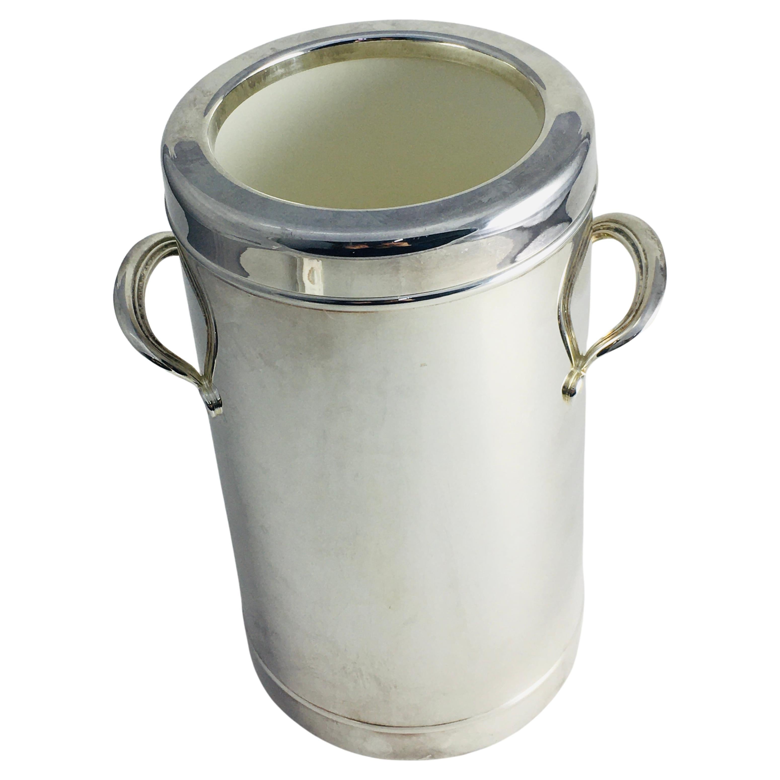 Italian midcentury modern Ice bucket or wine coolers in metal, 1960s For Sale at 1stDibs