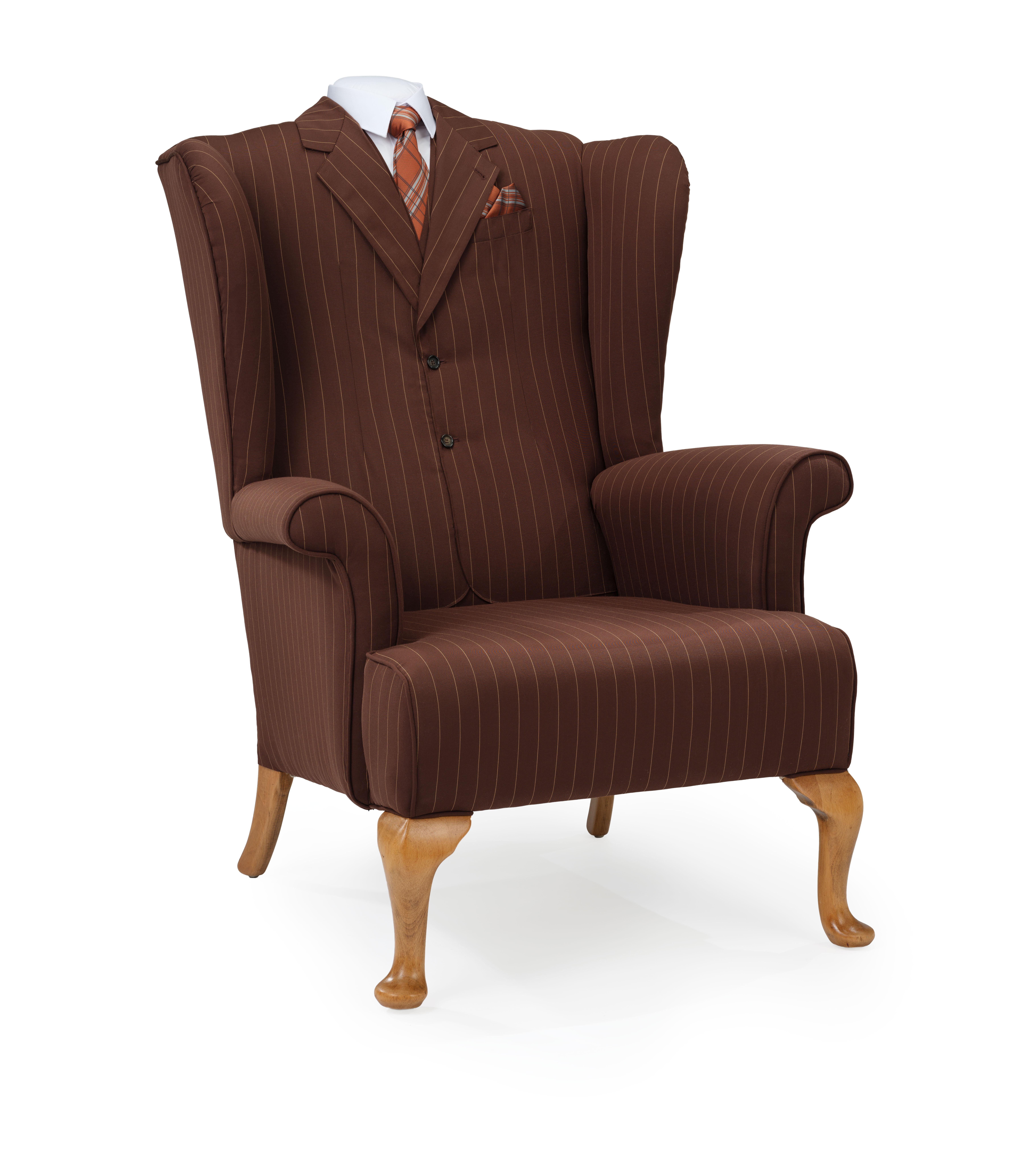 Midcentury Wingback Armchair 'The Great Gatsby' Wing Chair Bespoke 1