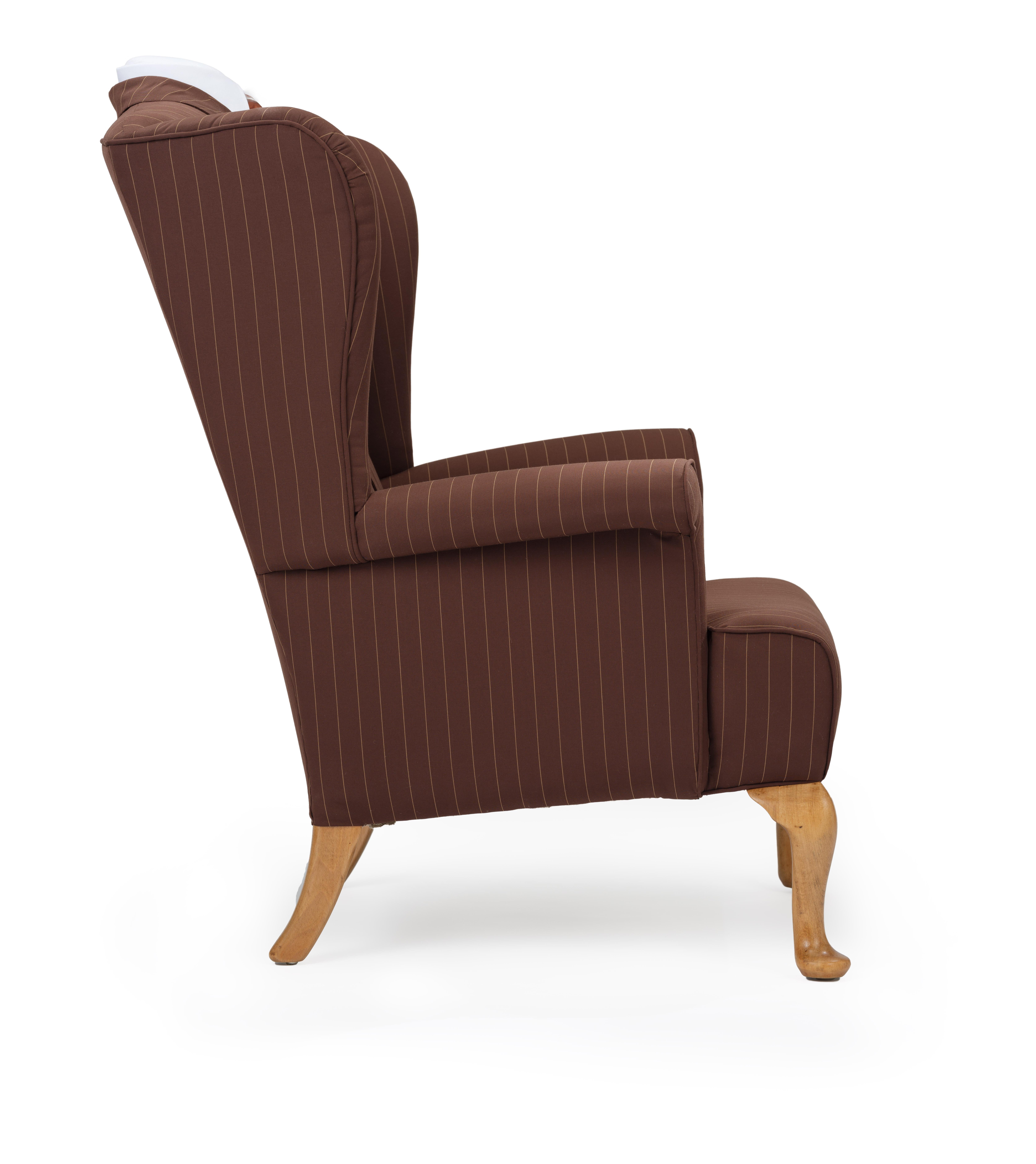 Midcentury Wingback Armchair 'The Great Gatsby' Wing Chair Bespoke 2