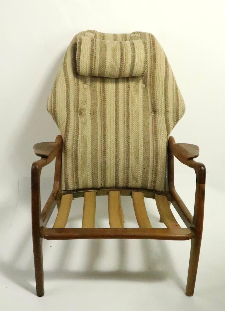 Mid Century Wing Chair by Adrian Pearsall 1
