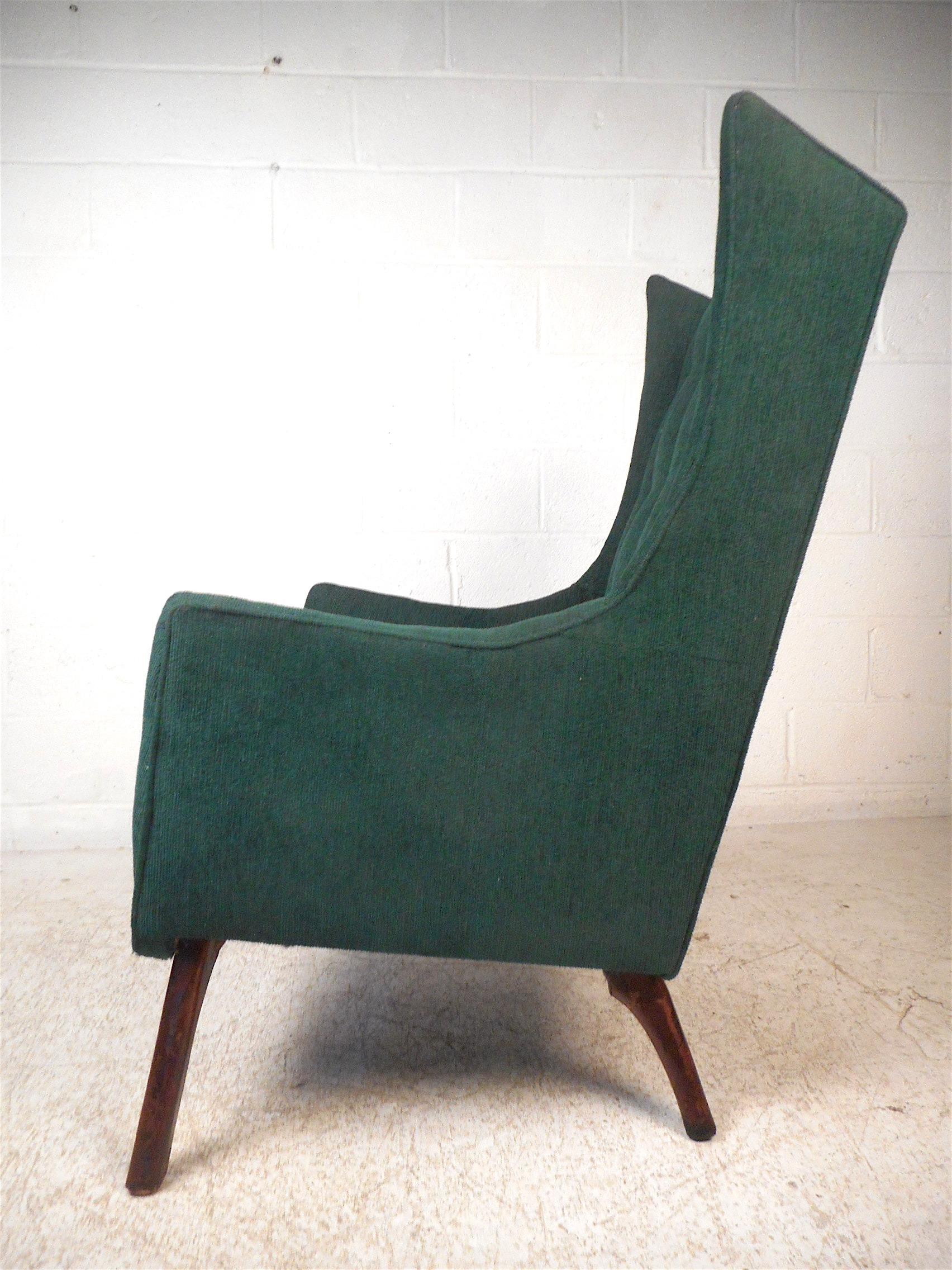 Mid-Century Modern Midcentury Wingback Lounge Chair