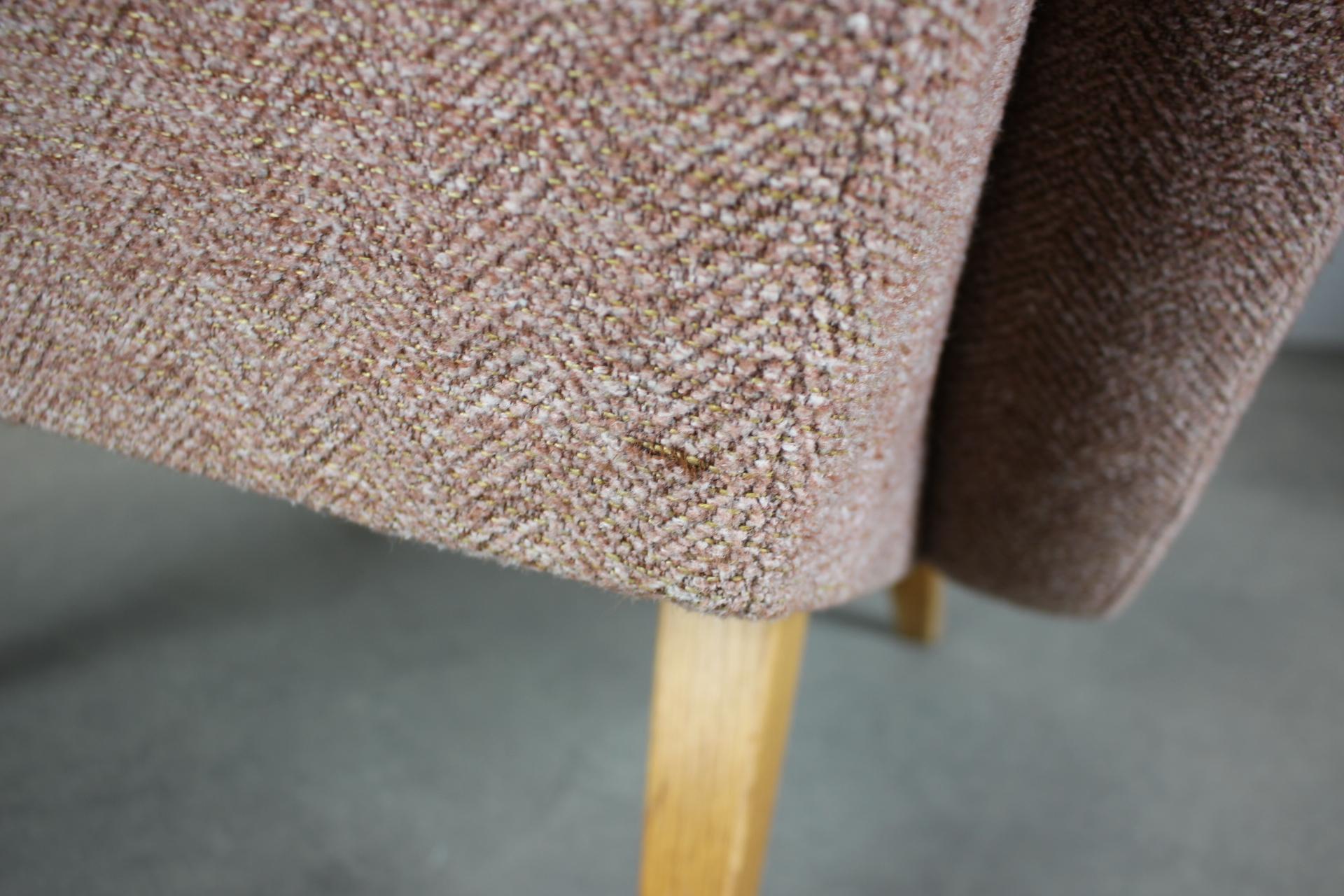 Chaise longue à dossier ailé 