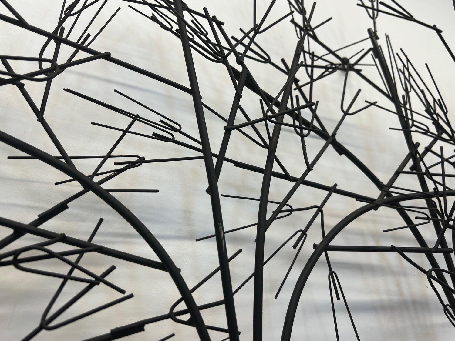 Mid-Century Modern Mid-Century Winter Trees Wall Sculpture by C Jere