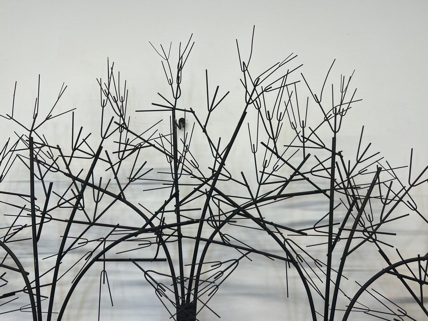 Mid-Century Winter Trees Wall Sculpture by C Jere In Good Condition In Raleigh, NC