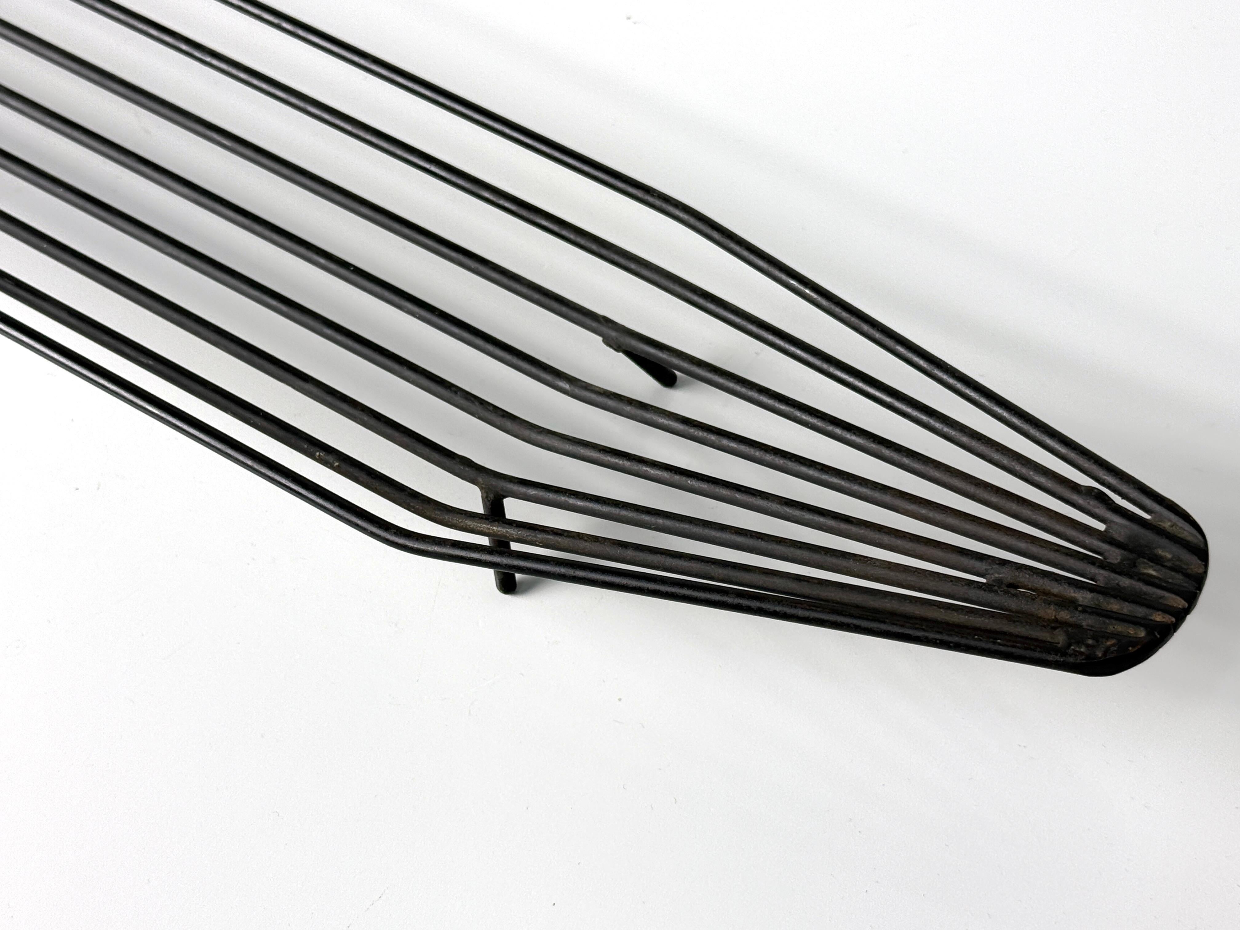 Mid Century Wire Centerpiece Fruit Basket Attributed to Helen Pope 1950s 3