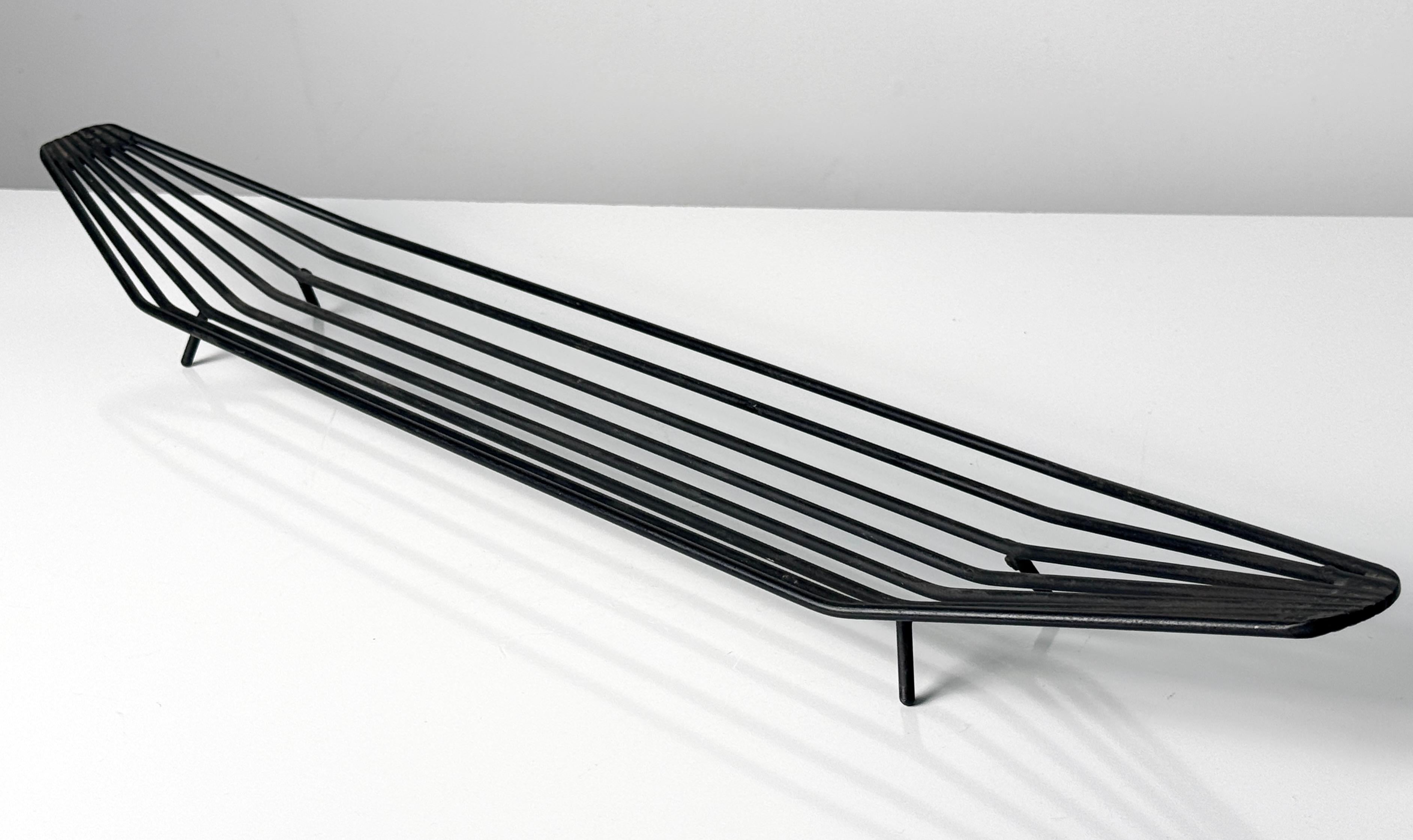 Mid-Century Modern Mid Century Wire Centerpiece Fruit Basket Attributed to Helen Pope 1950s