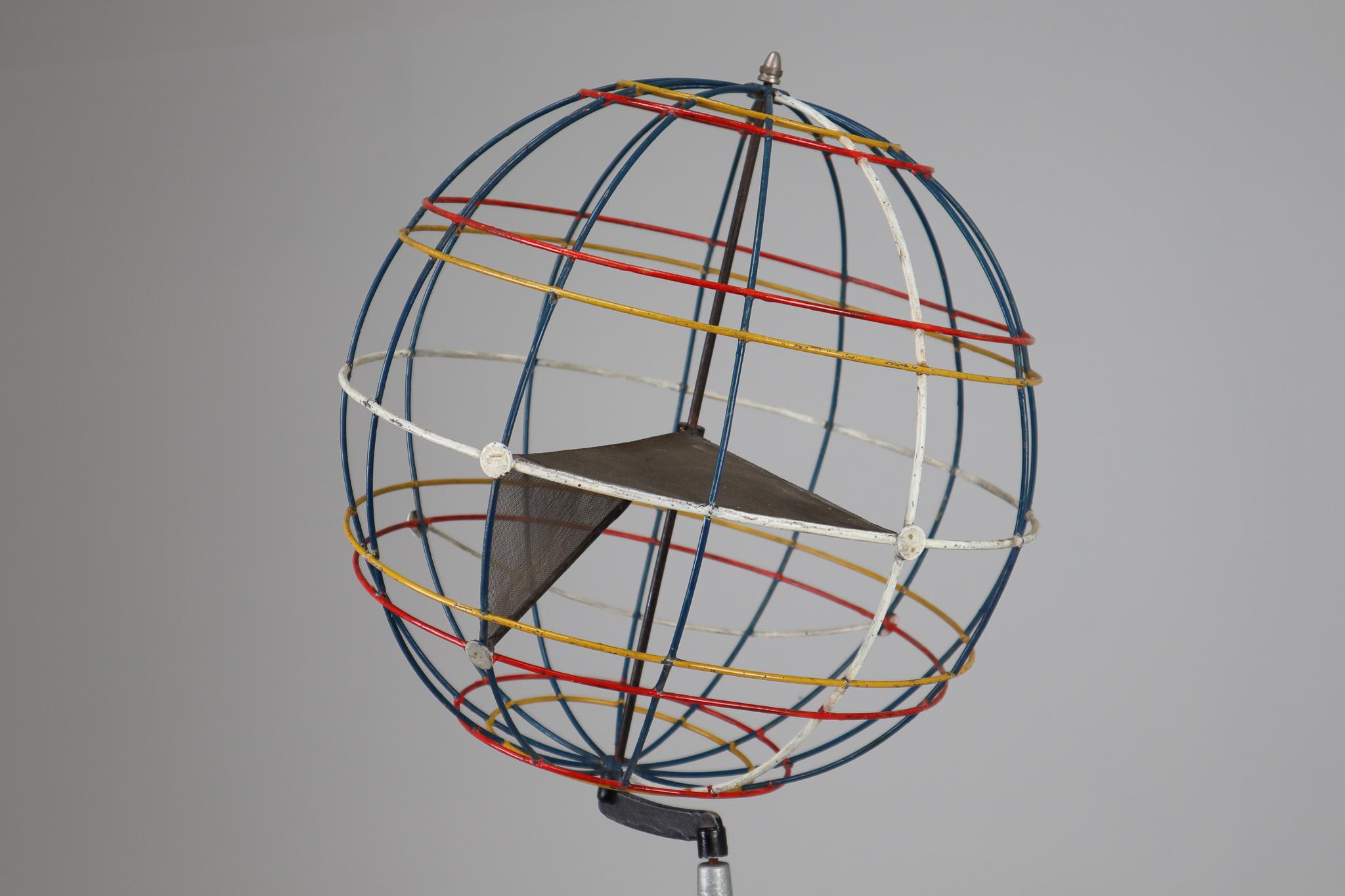 Mid-Century Wire Globe Made in Germany, 1950s 4