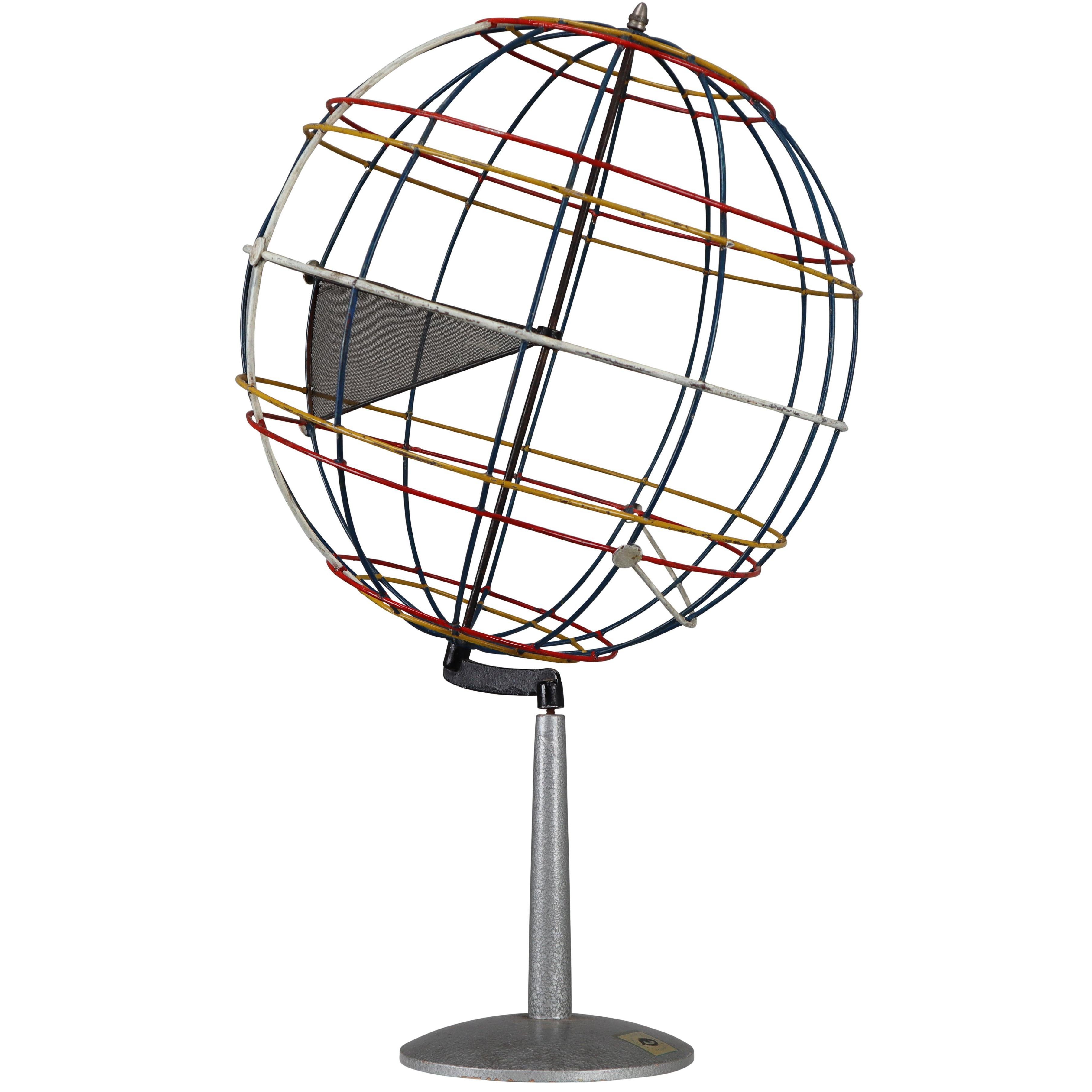 Mid-Century Wire Globe Made in Germany, 1950s