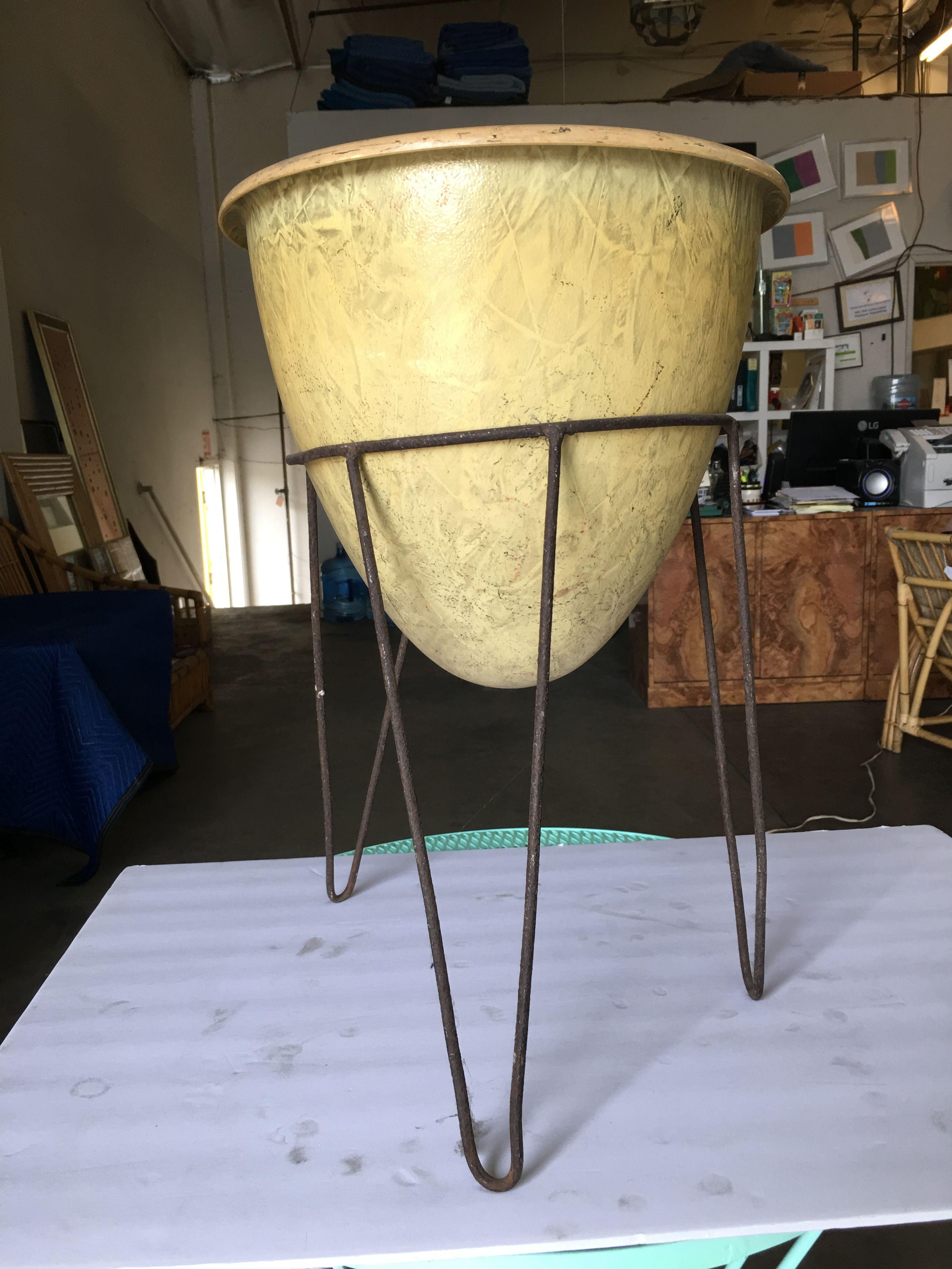 midcentury plant stand