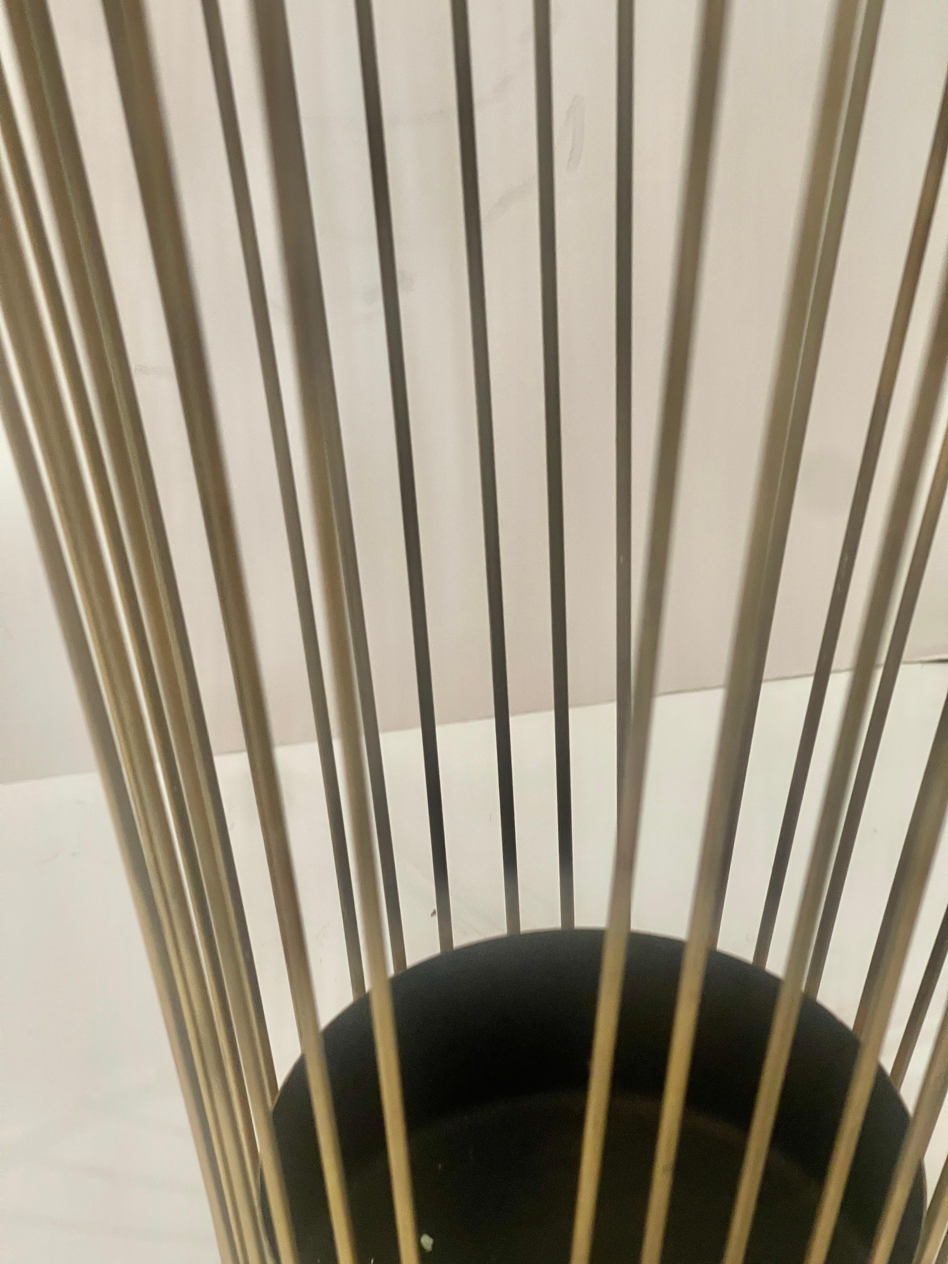 Mid-Century Wire Umbrella Stand In The style of Mathieux Mategot For Sale 1