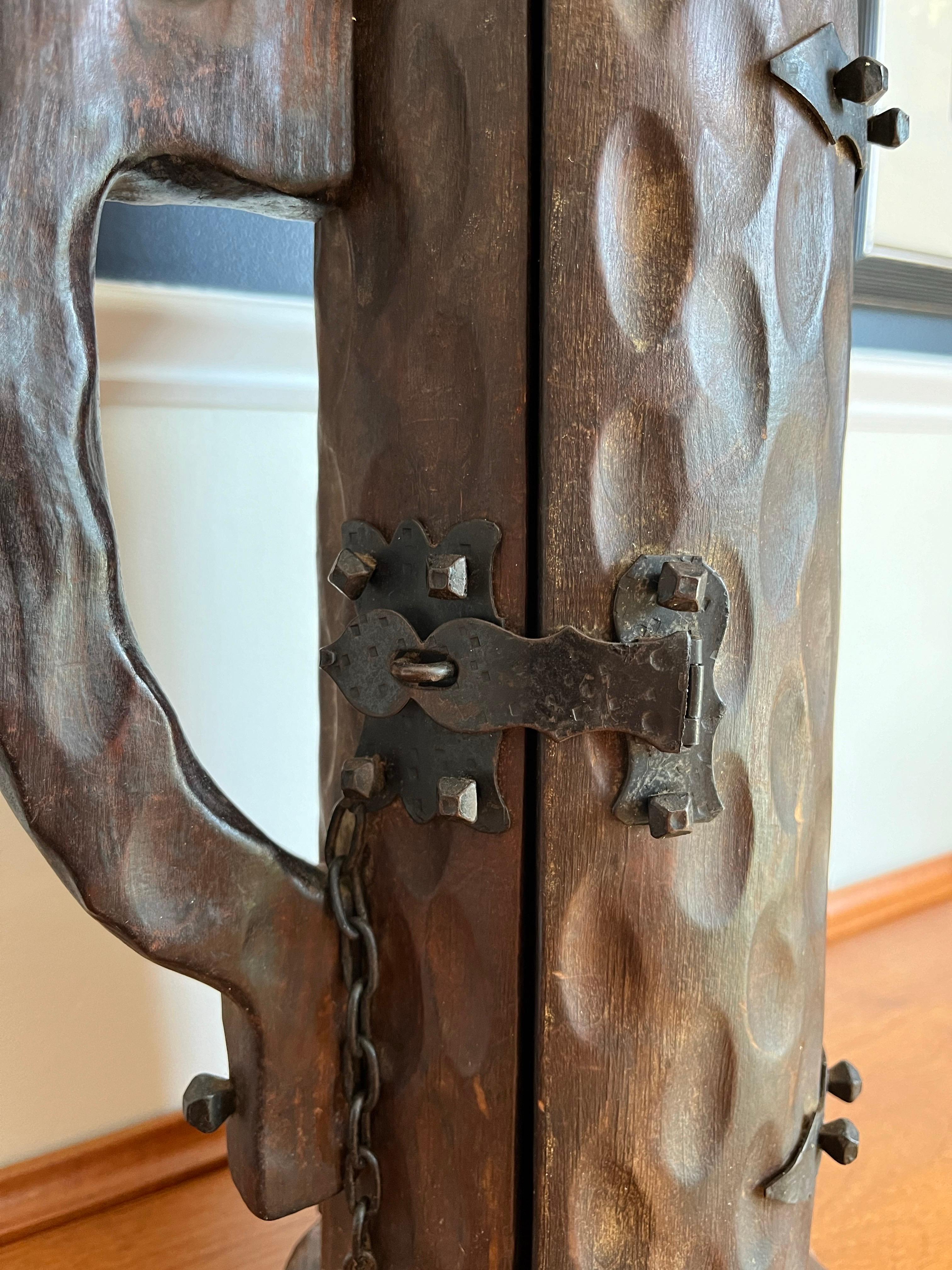 Wood Mid Century Witco Style Bottle Holder For Sale