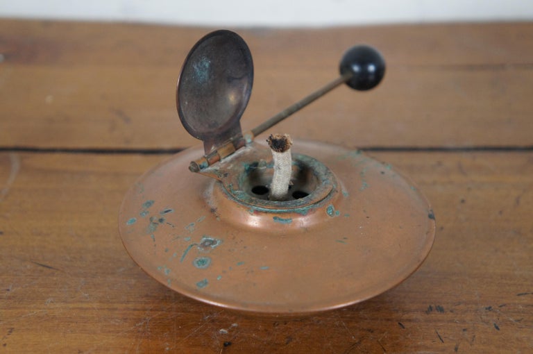 Mid Century Wittcrosse Copper Chafing Dish Burner Warmer Brass Stand