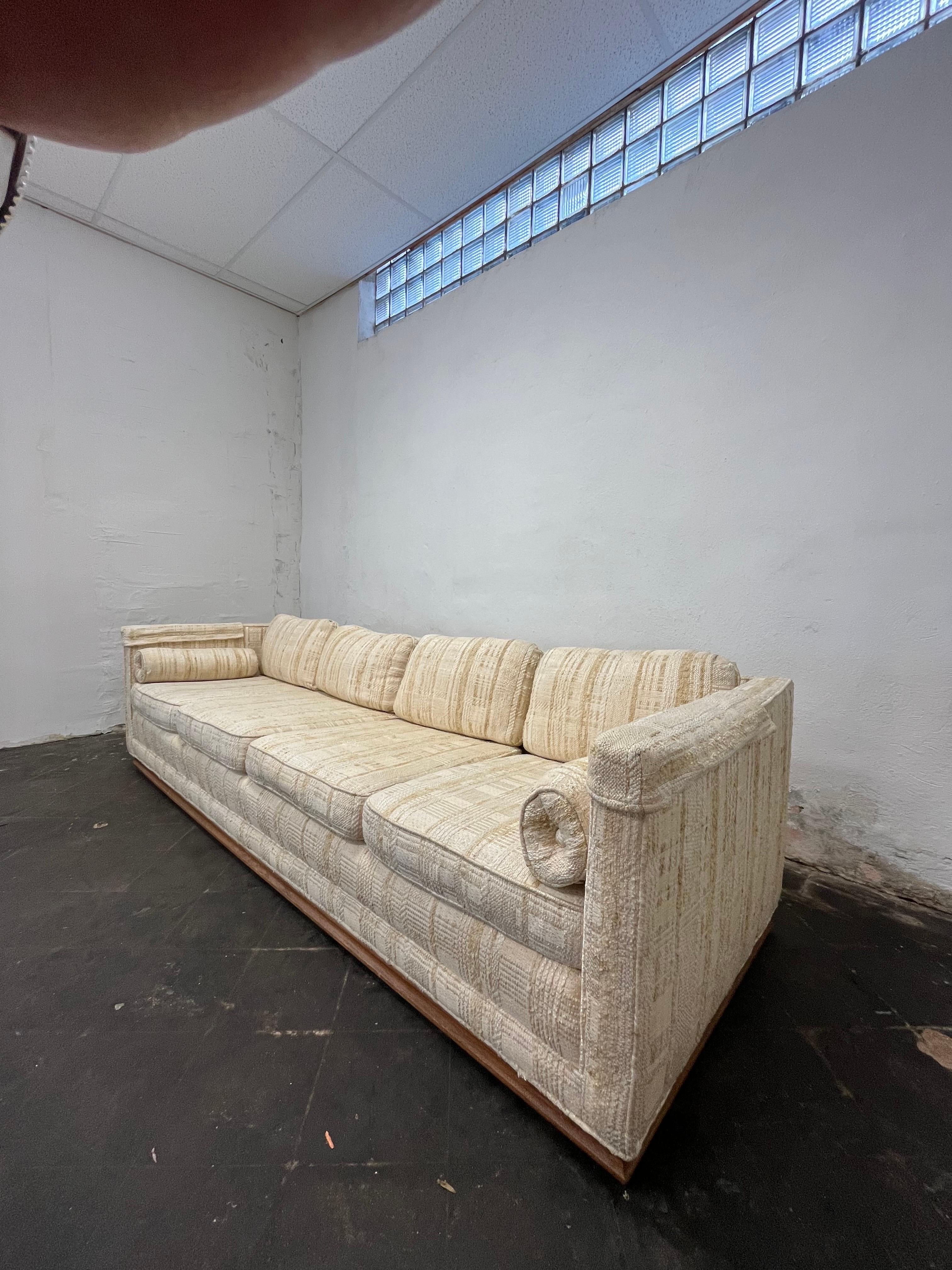 American Mid Century W&J Sloane Tuxedo Sofa  For Sale