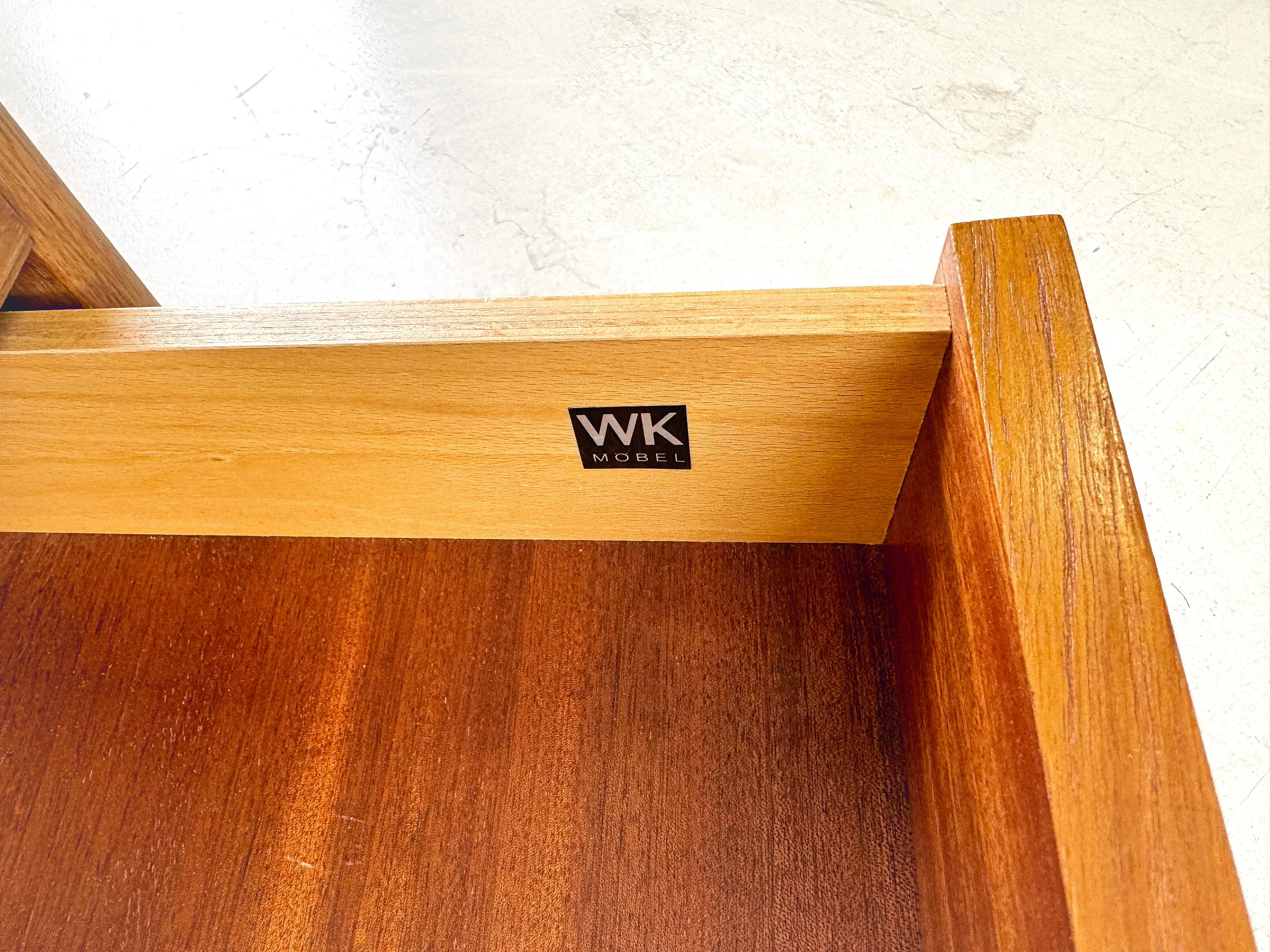 Mid Century WK Möbel Teakholz Regal Schrank Bücherregal vintage im Angebot 9