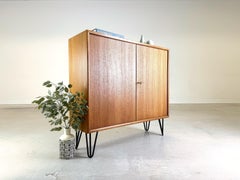 Mid Century WK Möbel Teak Kommode Schrank Hairpin Vintage