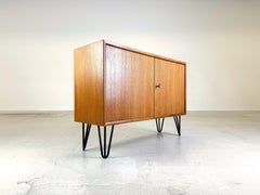 Mid Century WK Möbel Teak Sideboard Schrank Hairpin Vintage