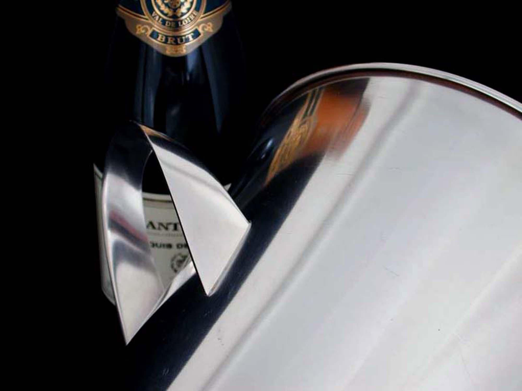 Midcentury WMF Silver Plated Ice Bucket Wine Cooler by Kurt Mayer, 1950s In Good Condition In NUEMBRECHT, NRW