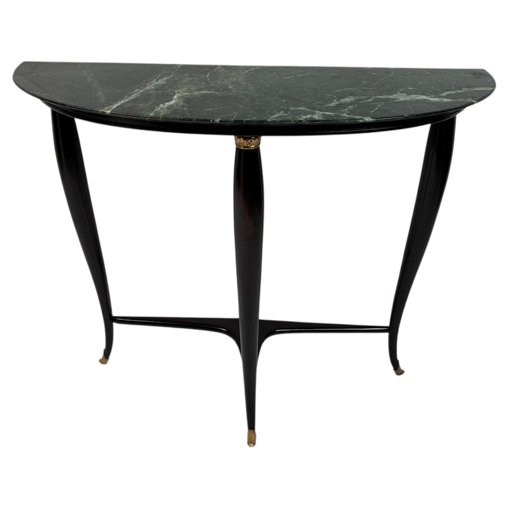 Mid-Century wodden Console in Paolo Buffa Style, Italy 1950s