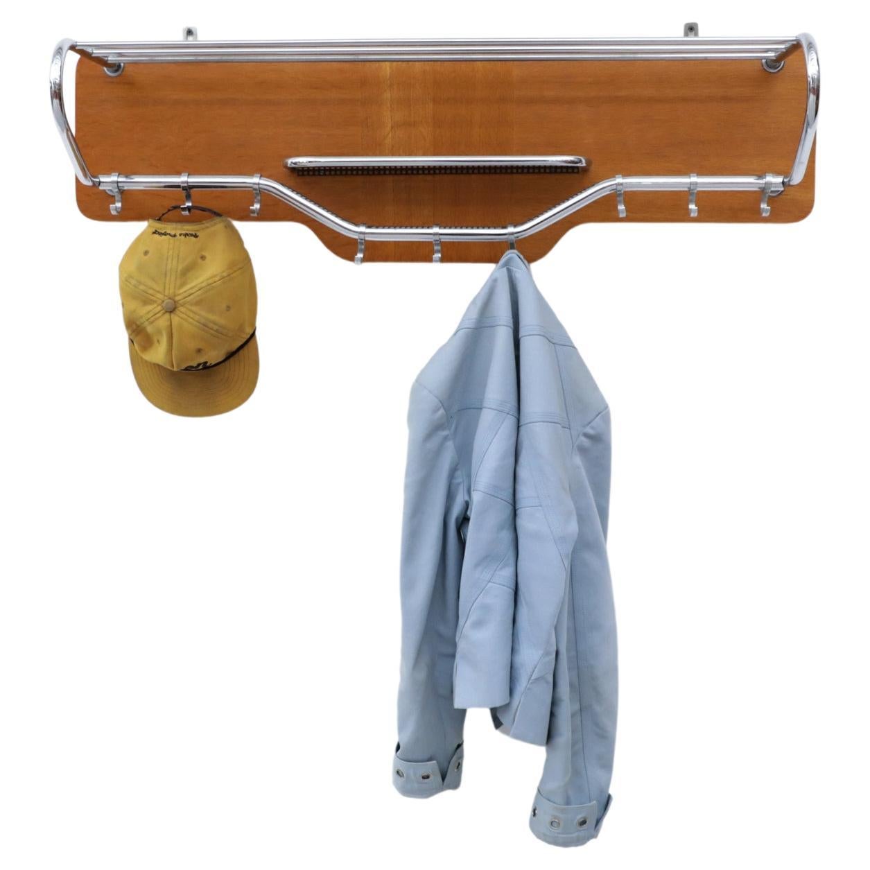 MidCentury Modern Chromed Vintage Coat Rack, circa 1970 at 1stDibs