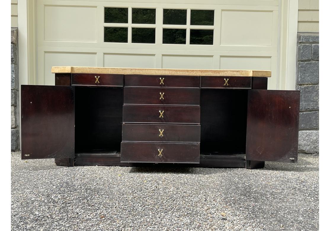 Sideboard aus Holz und Kork aus der Mitte des Jahrhunderts – Paul Frankl für Johnson Furniture  im Angebot 5
