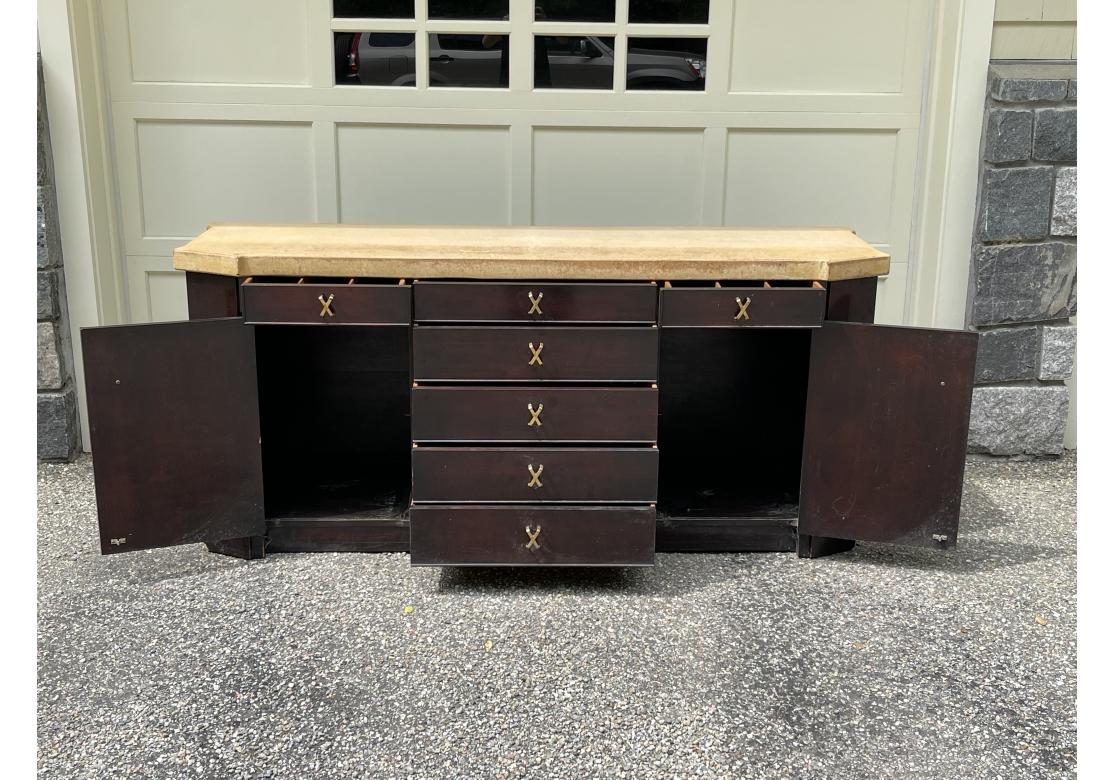 Sideboard aus Holz und Kork aus der Mitte des Jahrhunderts – Paul Frankl für Johnson Furniture  im Angebot 7