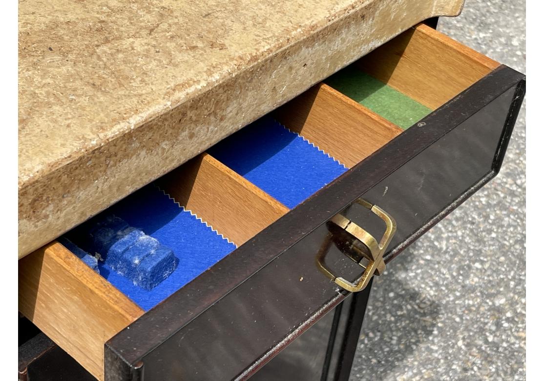 Sideboard aus Holz und Kork aus der Mitte des Jahrhunderts – Paul Frankl für Johnson Furniture  im Angebot 11